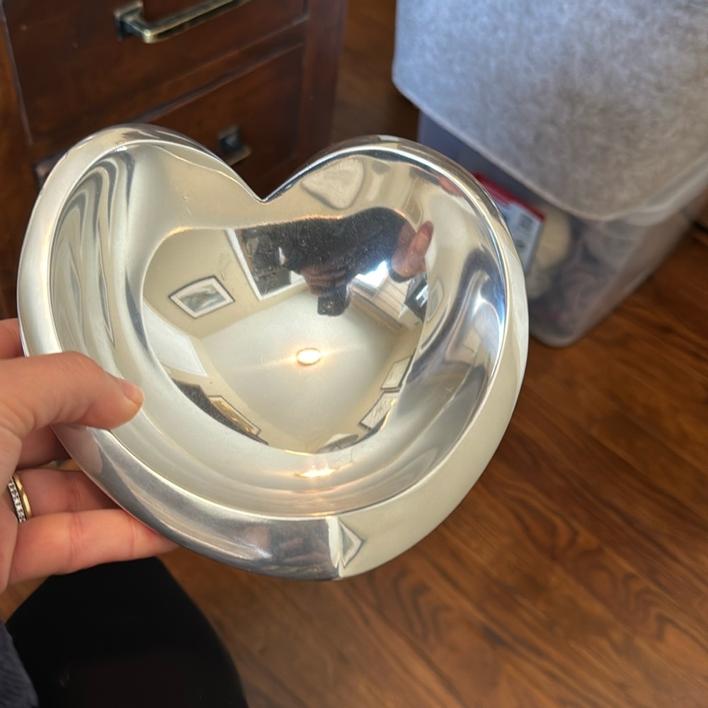Nambe Heart Shaped Bowl